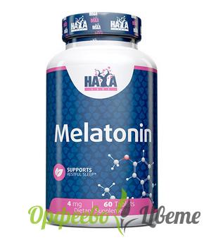 ХРАНИТЕЛНИ ДОБАВКИ Безсъние и стрес ХАЯ ЛАБС МЕЛАТОНИН таблетки * 60/ Melatonin 4 mg * 60 tabl.