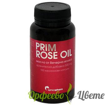 ХРАНИТЕЛНИ ДОБАВКИ Женско здраве МАСЛО ОТ ВЕЧЕРНА ИГЛИКА капсули 500 мг. * 100 РАМКОФАРМ / Prim Rose oil 500 ml * 100 