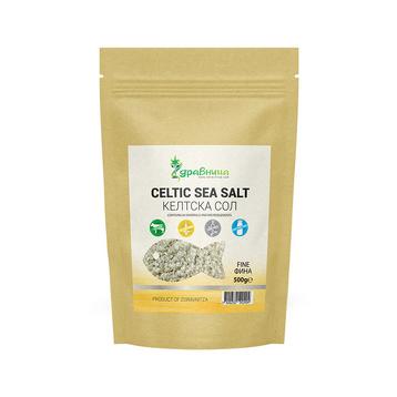 Келтска (морска) сол, фина, Здравница, 500 гр./ Celtic sea salt fine 500 gr
