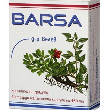 БАРСА при цистит и подагра капсули 460 мг * 30/ BARSA capsules 460mg * 30