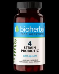 БИОХЕРБА ПРОБИОТИЦИ 4 ЩАМА капсули * 60 / Probiotic - 4 60 capsules