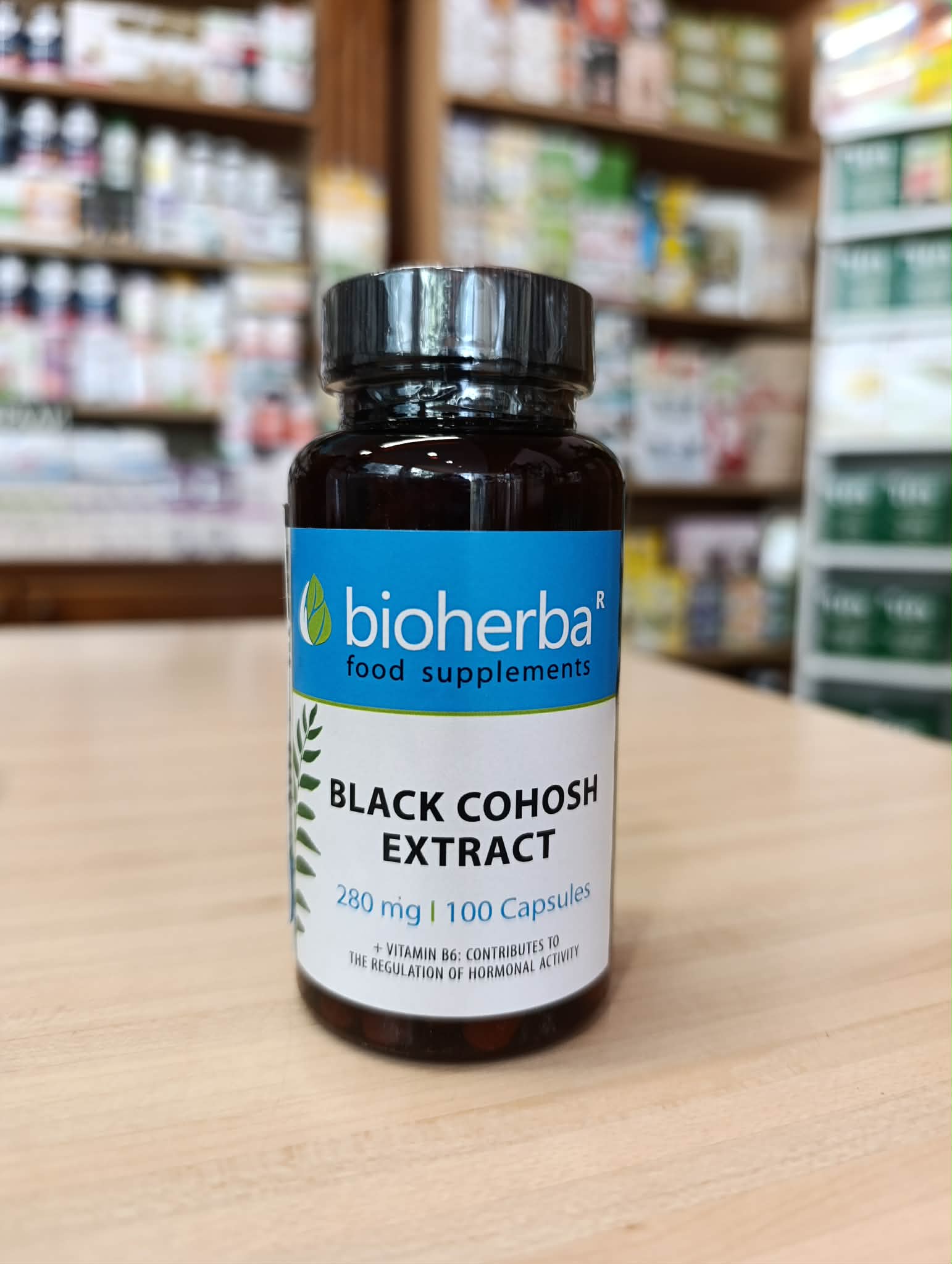 БИОХЕРБА ЧЕРЕН КОХОШ капсули 280 мг * 100/ Black cohosh 280 mg * 100 capsules