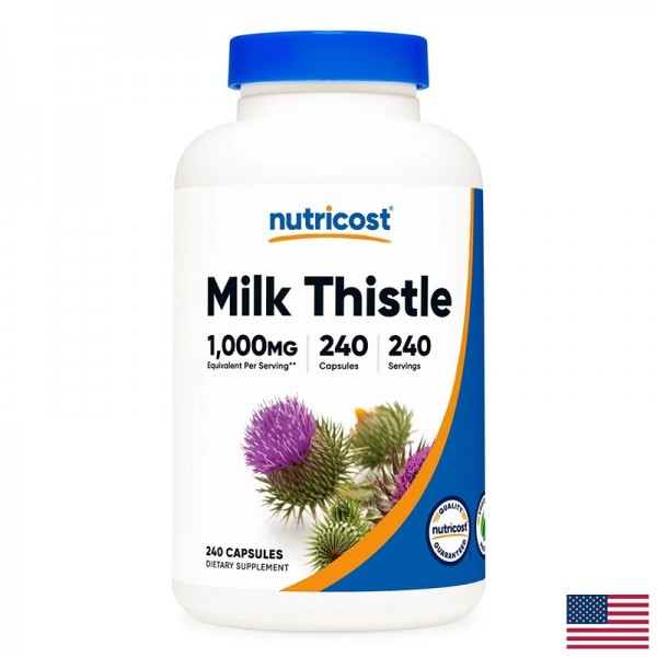 Черен дроб и жлъчка Бял трън (Milk Thistle) 250 mg, 240 капсули