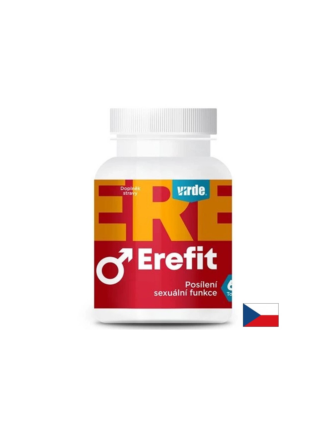 Erefit - L-аргинин 250 mg + Трибулус 100 mg + Мака 50 mg Потентност и жизненост за мъже 60 капсули
