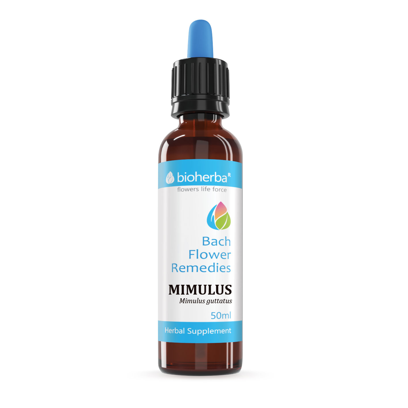 Капки на Д-р Бах, Mimulus / Мимулус, Bioherba, 50 мл