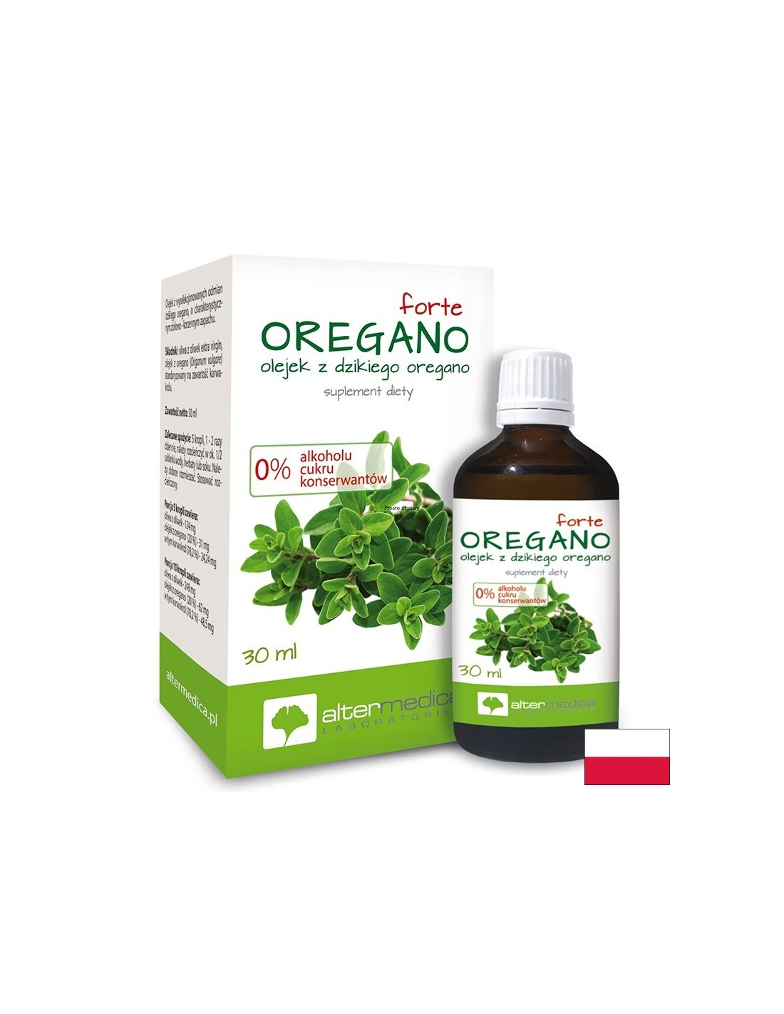 Риган - Oregano Forte За имунна, дихателна и храносмилателна подкрепа 62 mg, 30 ml капки