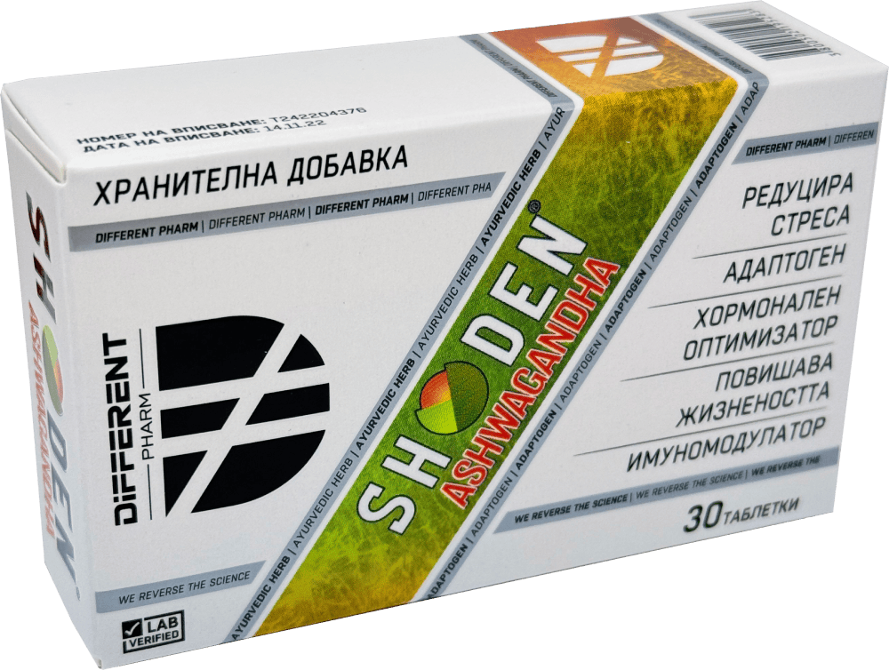 Shoden® Ashwagandha / Ашваганда 30 таблетки