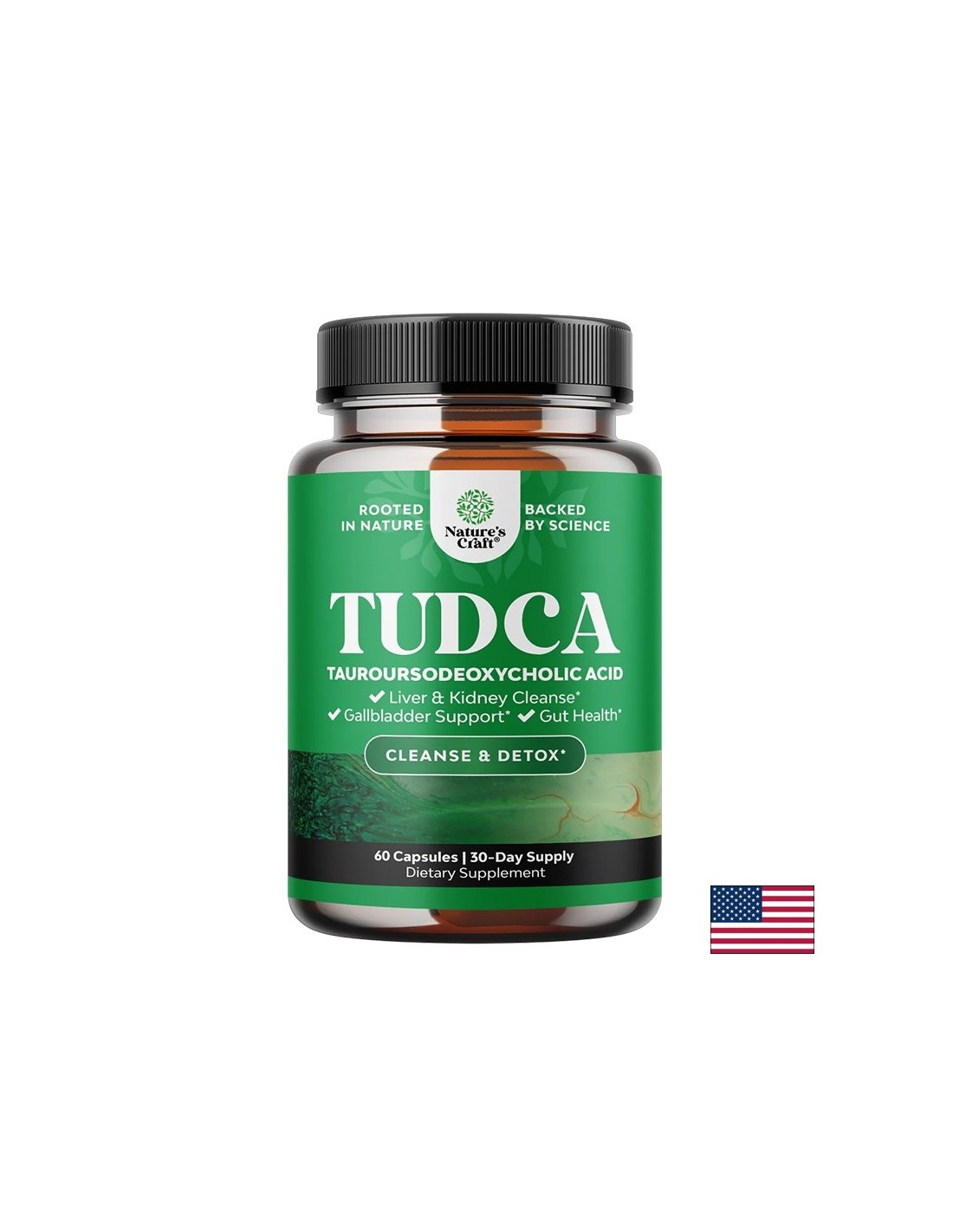 ТУДКА (TUDCA) Чернодробна функция и жлъчен баланс 250 mg, 60 капсули
