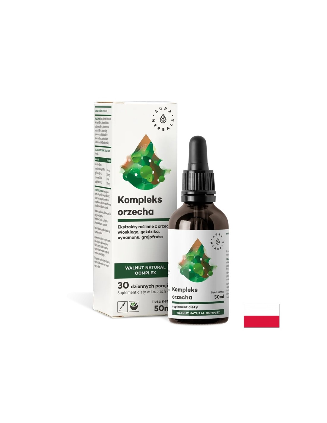 В подкрепа на сърцето, храносмилането и черния дроб Орехов комплекс 50 ml капки