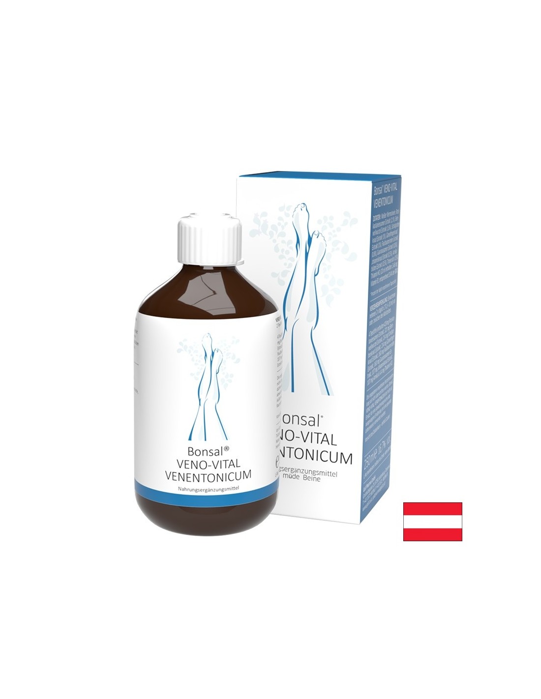Вено Тоник Bonsal 250 ml. Подобрява кръвообращението и поддържа състоянието и функцията на кръвоносните съдове 