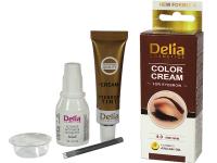 Крем-къна за оцветяване на вежди и мигли кафява - Delia