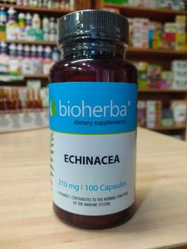 БИОХЕРБА ЕХИНАЦЕЯ капсули 210 мг * 100 / Bioherba Echinacea 210 mg *100