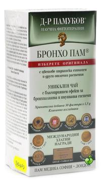 Д-Р ПАМУКОВ БРОНХО ПАМ ORIGINAL ЧАЙ  30 филтъра х 1,5 гр