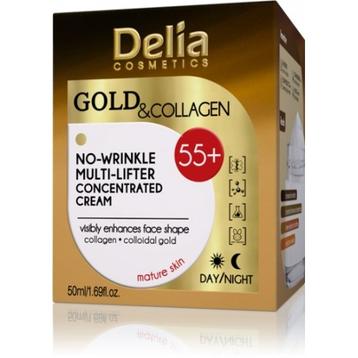 DELIA GOLD & COLLAGEN 55+ КРЕМ ЗА ЛИЦЕ 50 МЛ