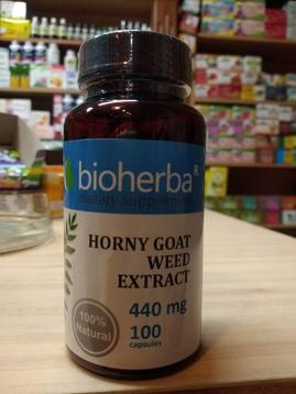 Епимедиум, екстракт от разгонен козел, Биохерба, 100 капсули/ Horny goat weed extract 440 mg * 100 caps