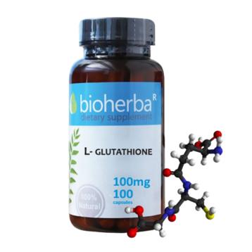 БИОХЕРБА L-ГЛУТАТИОН капсули 100 мг * 100/ Bioherba L-glutathione 100 mg *100