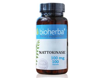 Натокиназа, Биохерба, 100 mg, 100 капс./ Nattokinase, Bioherba 100 mg * 100 caps