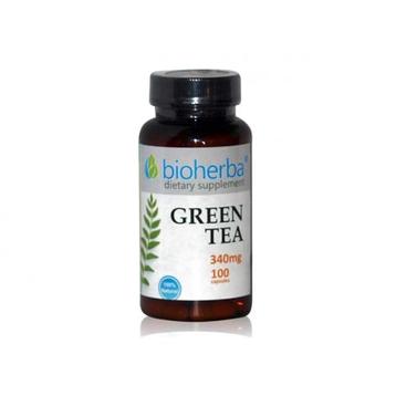 Зелен чай 340 мг, 100 капсули Green tea