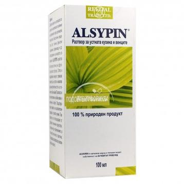 АЛСИПИН разтвор 100 мл. (ALSIPIN solutio 100 ml.), вода за уста