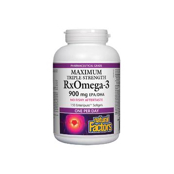 RxOmega-3 Maximum Triple Strength Рибено масло 1425 mg (900 mg EPA/DHA)х 150 софтгел капсули